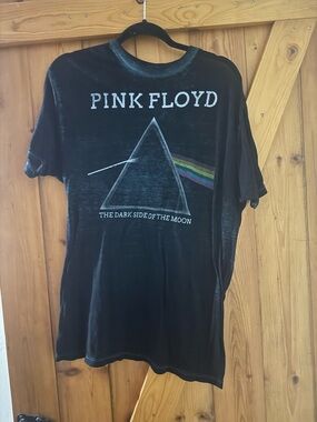 Pink Floyd Black Tee with Teal Accent Graphic